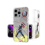 Marvel Avengers Captain America MechLine Glitter Phone Case for Apple iPhone