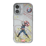 Marvel Avengers Captain America MechLine Glitter Phone Case for Apple iPhone