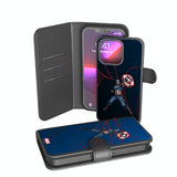 Marvel Avengers Captain America MechLine Wallet Phone Case for Apple iPhone