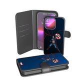 Marvel Avengers Captain America MechLine Wallet Phone Case for Apple iPhone