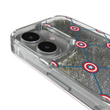 Marvel Avengers Captain America Pattern Glitter Phone Case for Apple iPhone