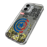 Marvel Avengers Captain America Sigil Glitter Phone Case for Apple iPhone