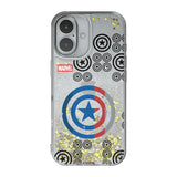 Marvel Avengers Captain America Sigil Glitter Phone Case for Apple iPhone
