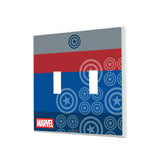 Marvel Avengers Captain America Sigil Hidden-Screw Light Switch Plate
