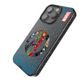 Marvel Avengers Grid Black Bling Phone Case for Apple iPhone