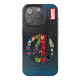 Marvel Avengers Grid Black Bling Phone Case for Apple iPhone