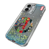 Marvel Avengers Grid Glitter Phone Case for Apple iPhone