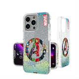 Marvel Avengers Grid Glitter Phone Case for Apple iPhone