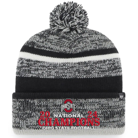 Ohio State Buckeyes '47 College Football Playoff 2024 National Champions Knit Hat