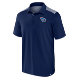 Men's Fanatics Navy Tennessee Titans Long Shot Polo