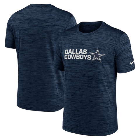 Men's Nike Navy Dallas Cowboys Reverse Play Velocity Performance T-Shirt