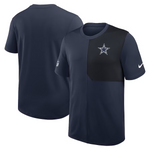 Dallas Cowboys Nike Sideline UV Performance Coach Shirt - Navy