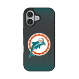 Miami Dolphins 1966-1973 Historic Collection Linen Bump Phone Case for Apple iPhone