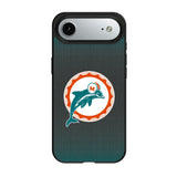 Miami Dolphins 1966-1973 Historic Collection Linen MagSafe Compatible Phone Case for Apple iPhone