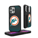 Miami Dolphins 1966-1973 Historic Collection Linen Rugged Phone Case for Apple iPhone
