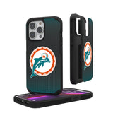 Miami Dolphins 1966-1973 Historic Collection Linen Rugged Phone Case for Apple iPhone