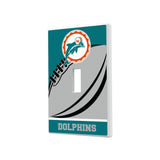 Miami Dolphins 1966-1973 Historic Collection Passtime Hidden-Screw Light Switch Plate