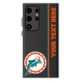 Miami Dolphins 1966-1973 Historic Collection Personalized Sidebard MagSafe Compatible Phone Case for Samsung Galaxy