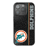 Miami Dolphins 1966-1973 Historic Collection Sidebar Black Bling Phone Case for Apple iPhone