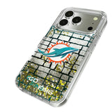Miami Dolphins Brick Glitter Phone Case for Apple iPhone 17 Series