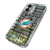 Miami Dolphins Brick Glitter Phone Case for Apple iPhone