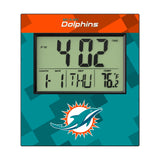 Miami Dolphins Color Block Wall Clock