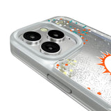 Miami Dolphins Confetti Glitter Phone Case for Apple iPhone