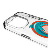 Miami Dolphins Deco Clear Phone Case for Apple iPhone