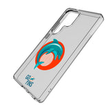 Miami Dolphins Deco Clear Phone Case for Samsung Galaxy