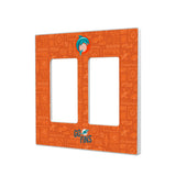 Miami Dolphins Deco Hidden-Screw Light Switch Plate