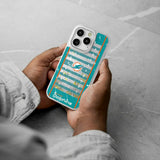 Miami Dolphins Field Glitter Phone Case for Apple iPhone