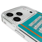 Miami Dolphins Field Glitter Phone Case for Apple iPhone