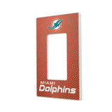 Miami Dolphins Football Hidden-Screw Light Switch Plate