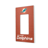 Miami Dolphins Football Hidden-Screw Light Switch Plate