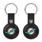 Miami Dolphins Insignia Black Airtag Holder 2-Pack