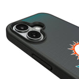 Miami Dolphins Linen Bump Phone Case for Apple iPhone