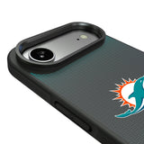 Miami Dolphins Linen Bump Phone Case for Apple iPhone