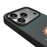 Miami Dolphins Linen Bump Phone Case for Apple iPhone