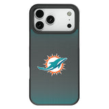 Miami Dolphins Linen Bump Phone Case for Apple iPhone