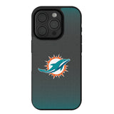 Miami Dolphins Linen Bump Phone Case for Apple iPhone