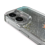 Miami Dolphins Linen Glitter Phone Case for Apple iPhone