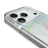 Miami Dolphins Linen Glitter Phone Case for Apple iPhone