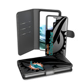 Miami Dolphins Monocolor Tilt Wallet Phone Case for Samsung Galaxy