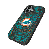 Miami Dolphins Paisley Bump Phone Case for Apple iPhone