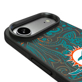 Miami Dolphins Paisley Bump Phone Case for Apple iPhone