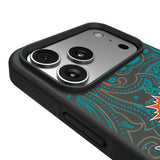 Miami Dolphins Paisley Bump Phone Case for Apple iPhone