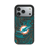 Miami Dolphins Paisley Bump Phone Case for Apple iPhone