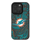 Miami Dolphins Paisley Bump Phone Case for Apple iPhone