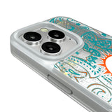 Miami Dolphins Paisley Glitter Phone Case for Apple iPhone