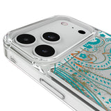 Miami Dolphins Paisley Glitter Phone Case for Apple iPhone